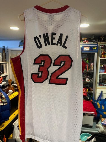 Miami Heat Shaquille O’Neal 2-XL White Reebok Jersey Pre-Owned - Picture 4 of 11