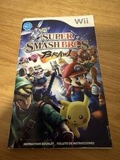 Manual Only Super Smash Bros Brawl Nintendo Wii Authentic