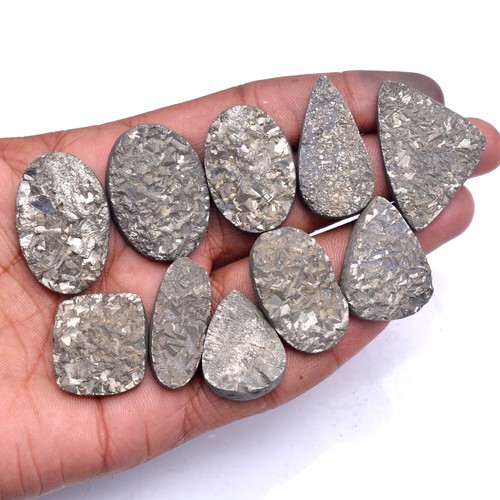 770 Karat AAA+ Natürlich Pyrit Druzy Quarz Unbehandelt Schöne Edelsteine Menge ~
