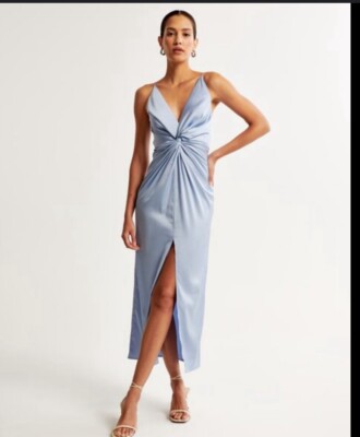abercrombie twist front midi dress heynasreen on LTK