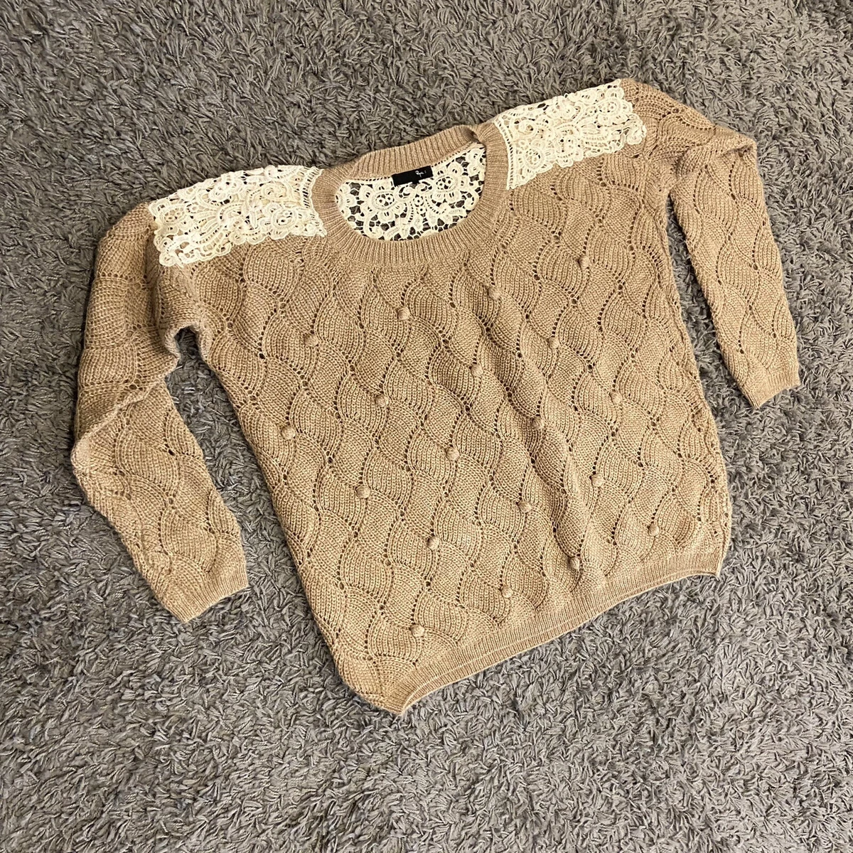 Anthropologie pom top pom sweater