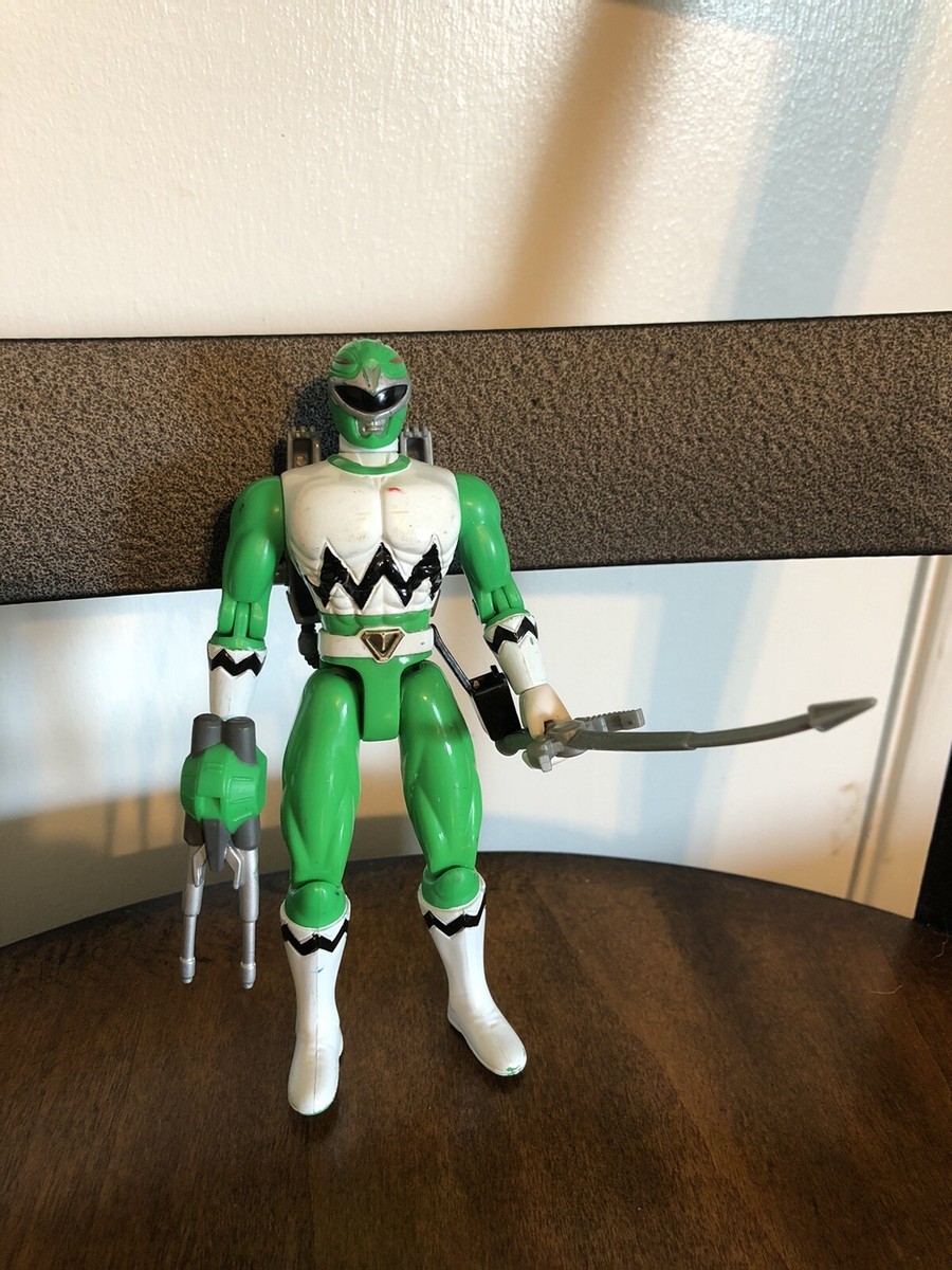 1998 Bandai Power Ranger Lost Galaxy Talking Green Ranger Figure 5