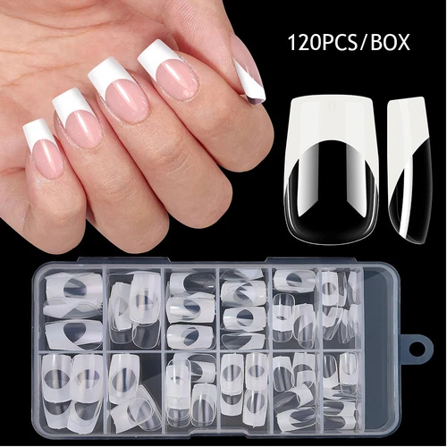 120Pcs/Box Art False Fake Nails Full Nail Tips Acrylic French Artificial Nails - Picture 11 of 26