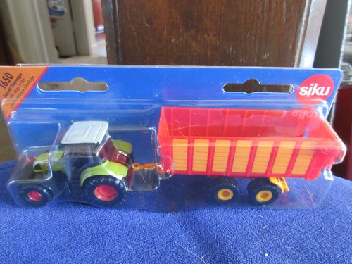 1:64 Siku 1650 Claas Tractor or with Silage Farm Trailer GREEN - Picture 6 of 6