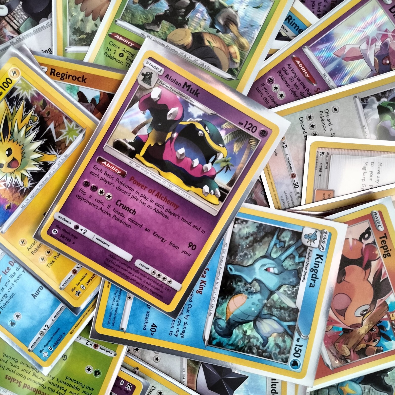 50x Pokemon Cards Bundle Premium Joblot Inc Ultra Rare EX V Holos Rev ...