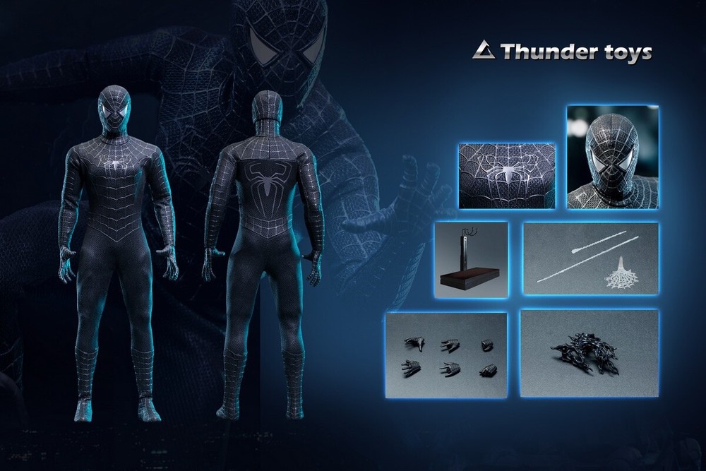 Thunder Toys TD2025A 1/6 Variant Black SpiderMan 12