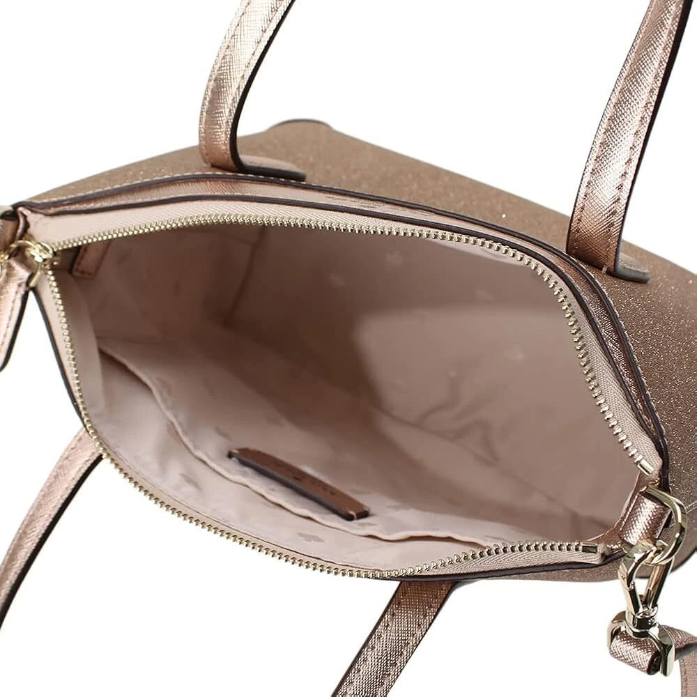 Borsa a tracolla Kate Spade Shimmy Glitter convertibile oro rosa K4625