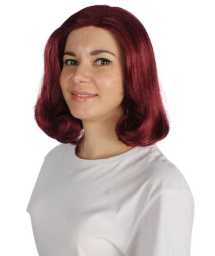 HPO Adult Women's Short Wavy Halloween Modern Wife Wig Multiple Color Options - Picture 192 of 312
