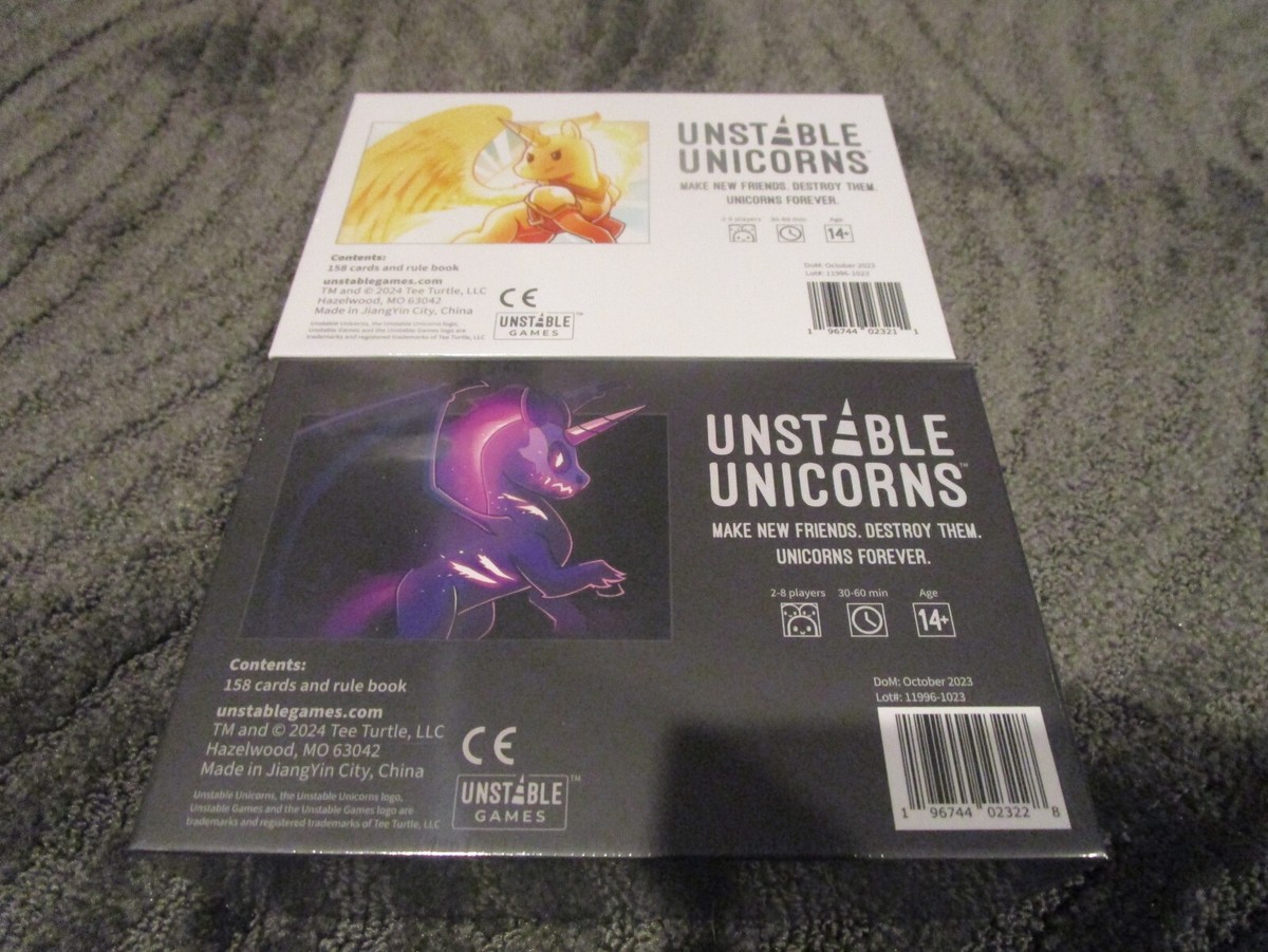 NEW Unstable Unicorns Chaos + Control Decks + 2 promo cards