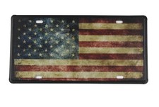 household decor American flag patriotic tin sign car plate