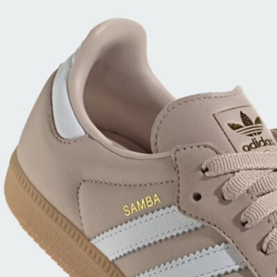 Adidas Samba OG Leather Shoes 'Wonder Taupe' - IE6523