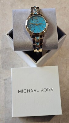 Michael Kors Runway 28mm Gold Stainless Steel Case and Strap