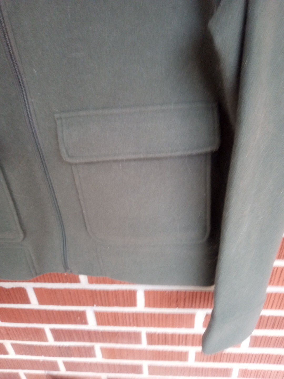 Express Size Extra Large Zip Up Jacket Olive Soft - image 6