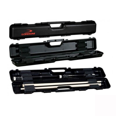 Longoni Shuttle 1/2 Billard Queuekoffer Hartschale, schwarz