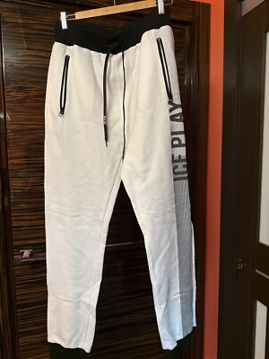 Ice play by Iceberg Men's Jogging pants BRAND NEW WITH TAG White L