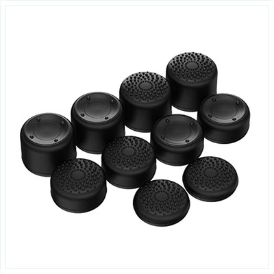 Thumbstick Grip Kappen Silikon Schwarz Für Nintendo Switch Xbox PS5 PS4 Pro C...