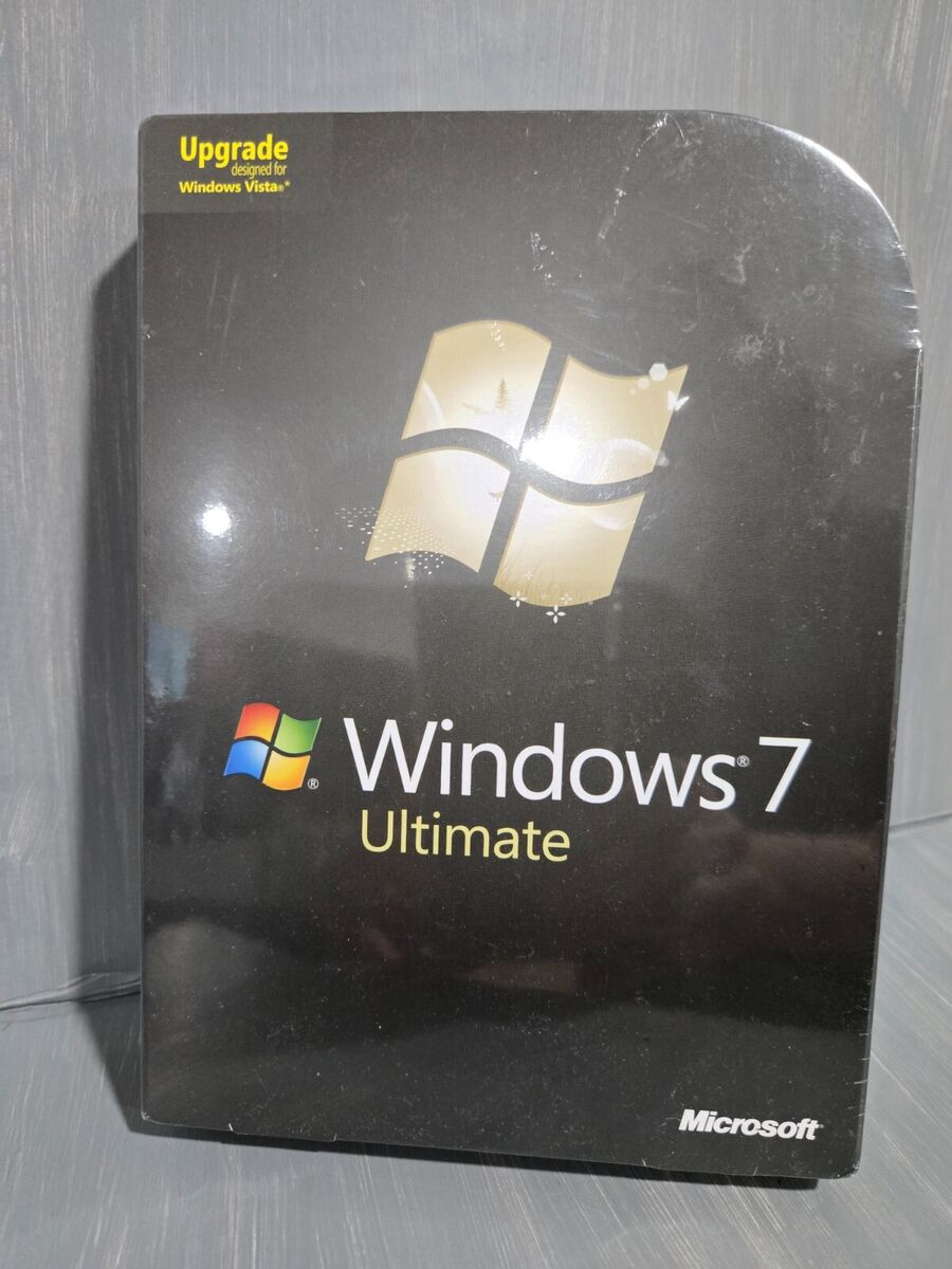 Microsoft Windows 7 Ultimate 32/64-Bit (Retail (Media Only Microsoft Windows 7 Ultimate 32/64-Bit (Retail (Media Only