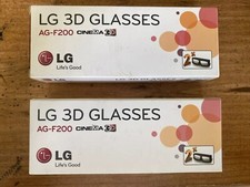 LG 3D Glasses AG F200 Cinema Glasses 2 Pair Per Box X 2 Boxes  4 Pair M-8