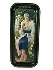 Vtg 1973 Coca Cola Tray Reproduction Of 1921 Ad 19"X8.5" Rectangular Metal