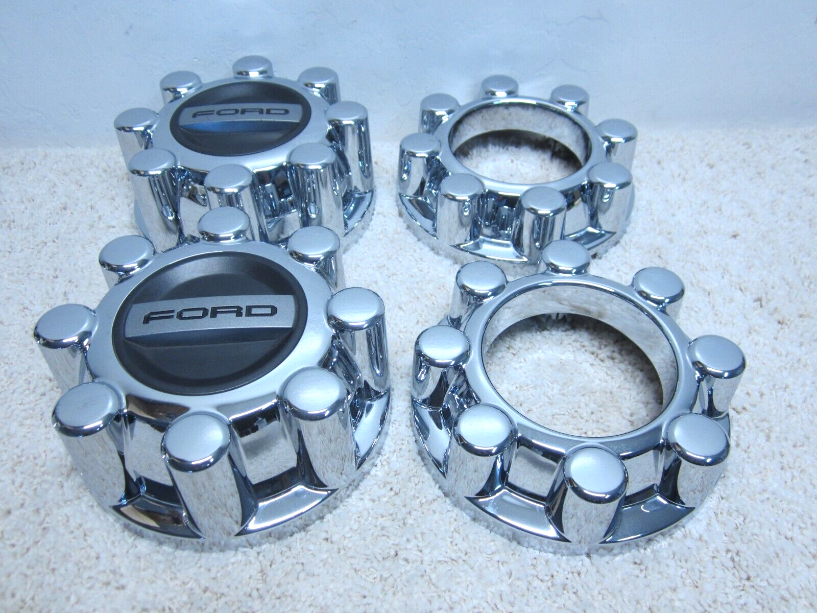 2017-2024 FORD F-250 / F-350 SUPERDUTY 4X4 OEM ALLOY WHEEL CENTER CAP SET #2H-2