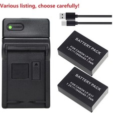 LP-E17 Battery or USB Slim charger for Canon EOS RP R8 R10 R50 Mirrorless Camera
