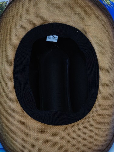 WESTERN Br.Bull COWBOY RODEO HAT STRAW STYLE COWBOY - Picture 2 of 2