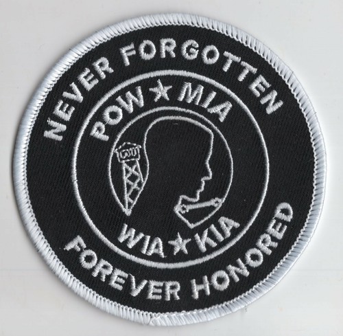 KIA WIA POW MIA Forever Honored Embroidered Biker Patch | eBay