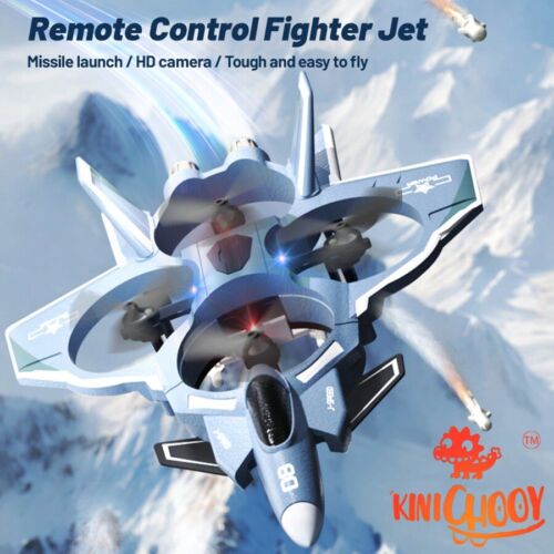 RC Fighter Jet w/Camera, 3D Flips & Altitude Hold, Easy Fly for Adults/Kids