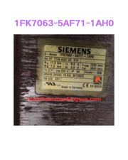 1FK7063-5AF71-1AH0 Used servo motor test OK, fast shipping, DHL/FEDEX/UPS