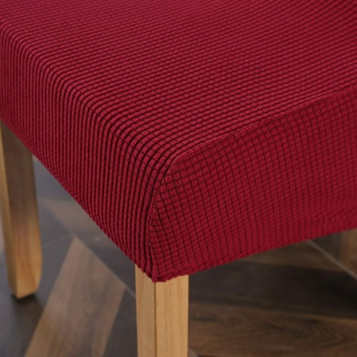 High Back Chair Cover Polar Fleece Seat Slip Cover for Dinning Hotel Banquet New - Picture 29 of 42