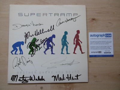 Supertramp ''Rick Davies'' Original Autogramme signed LP-Cover  Brother Vinyl ACOA