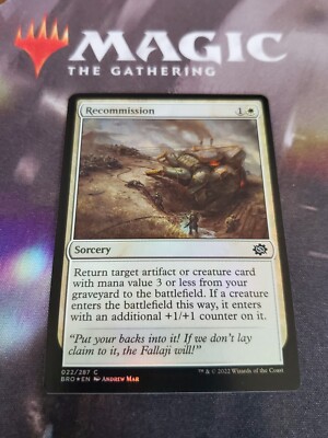 Mtg. 2x Recommission. Foil. The Brothers War. Pack Fresh | eBay Mtg. 2x Recommission. Foil. The Brothers War. Pack Fresh | eBay