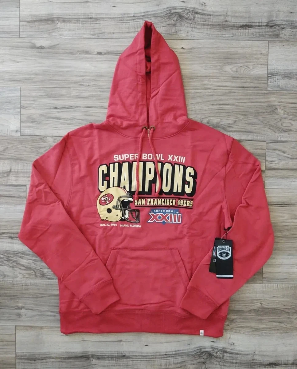 San Francisco 49ers sweatshirt hoodie '47 throwback Super Bowl XXIII  Champions