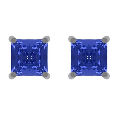 Boucles D'oreilles Puce En Argent 925 Et Zirconium Noir - Neuf Avec étiquettes