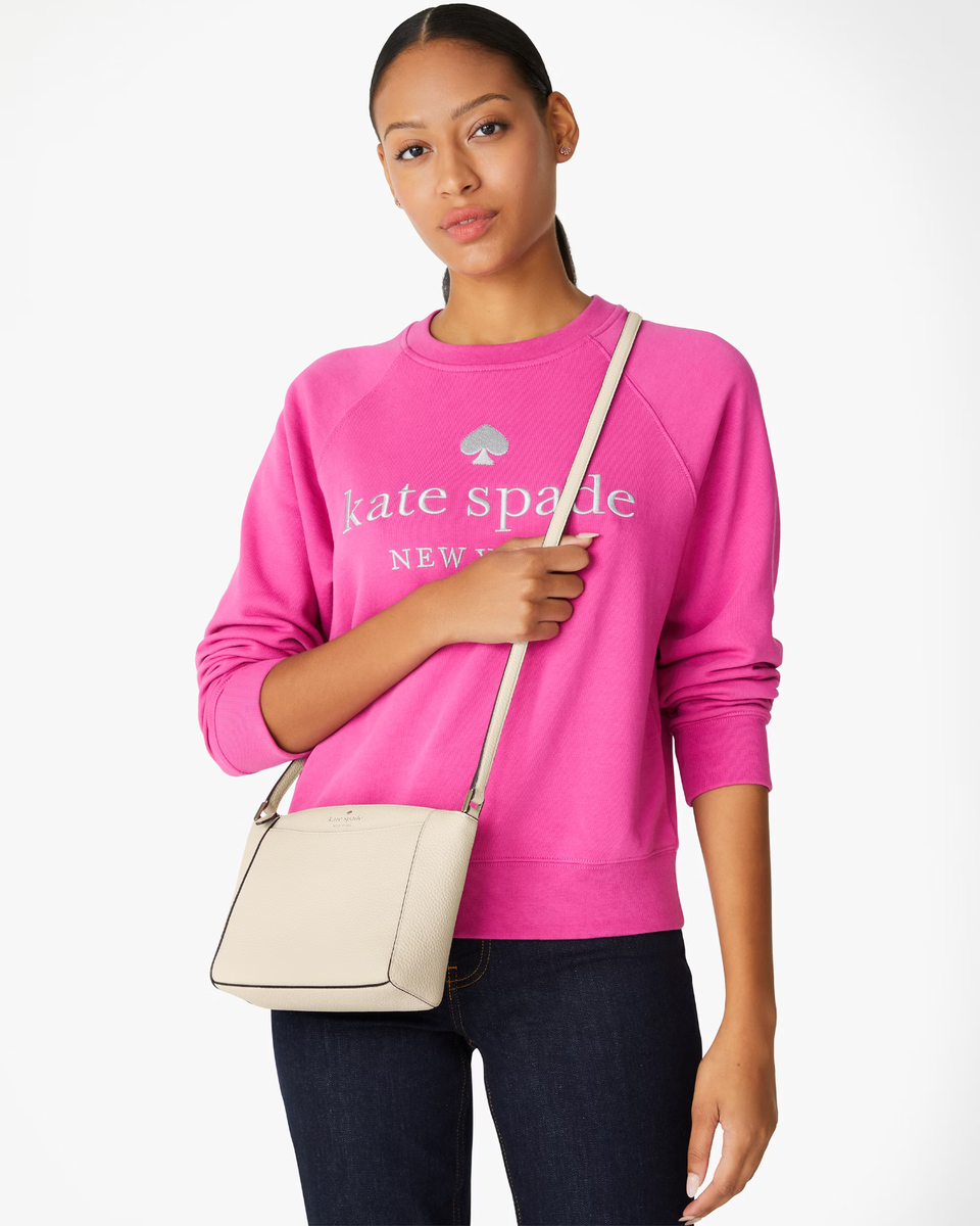 Kate Spade Monica Crossbody Bag Light Beige Leather Purse Kate Spade Monica Crossbody Bag Light Beige Leather Purse