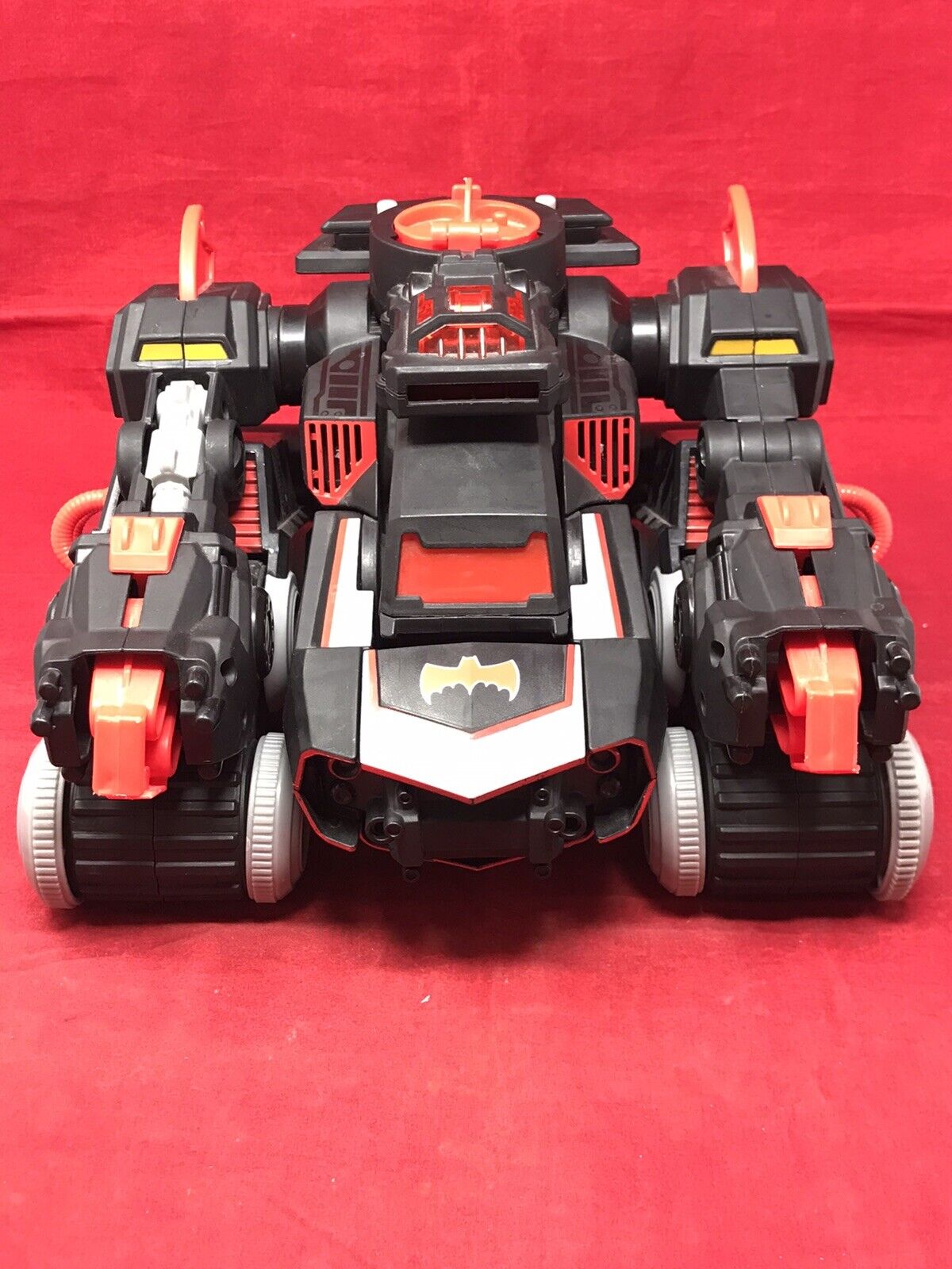 Imaginext DC Super Friend RC Red Transforming Batbot Batman Robot Tank no remote