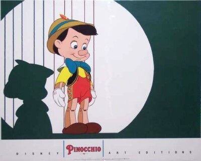 Disney Art Editions :PINOCCHIOの絵 額付き s-l400.jpg