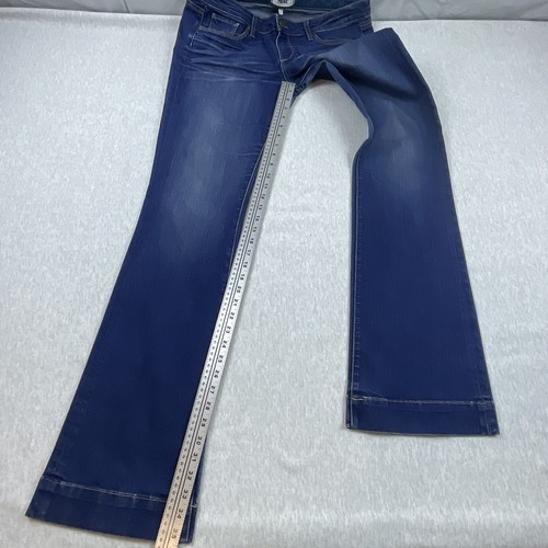 Paige Penny Tall Women’s Jeans Size: 31 Boot Cut Flare Dark Wash Mid Rise Blue - Picture 5 of 15