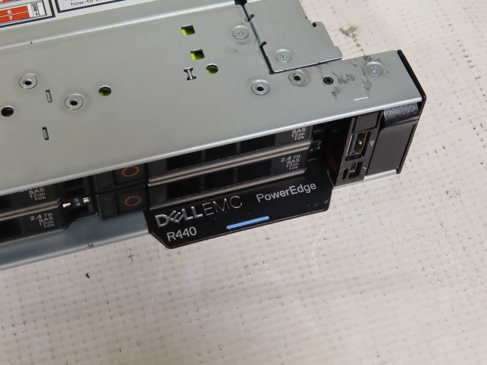 Dell PowerEdge R440 10SFF Server 2x Gold 5120 128gb H330 6x 1TB 2x550w Rails - Image 2 of 4