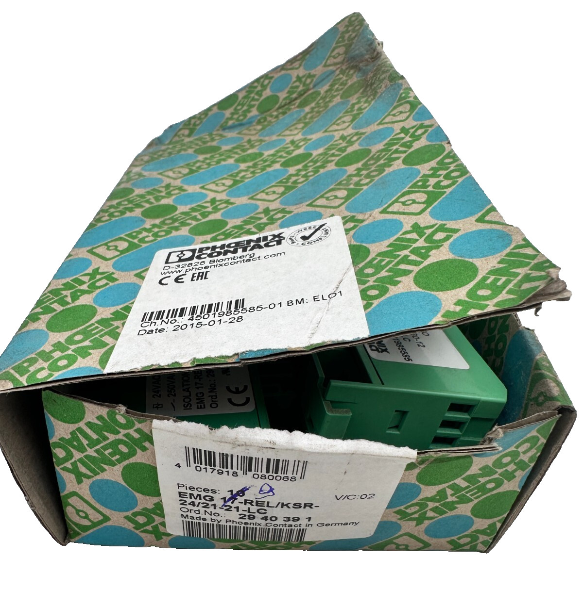 Phoenix Contact 2940391 relais EMG 17-REL KSR 24V inverseur commutation rail DIN