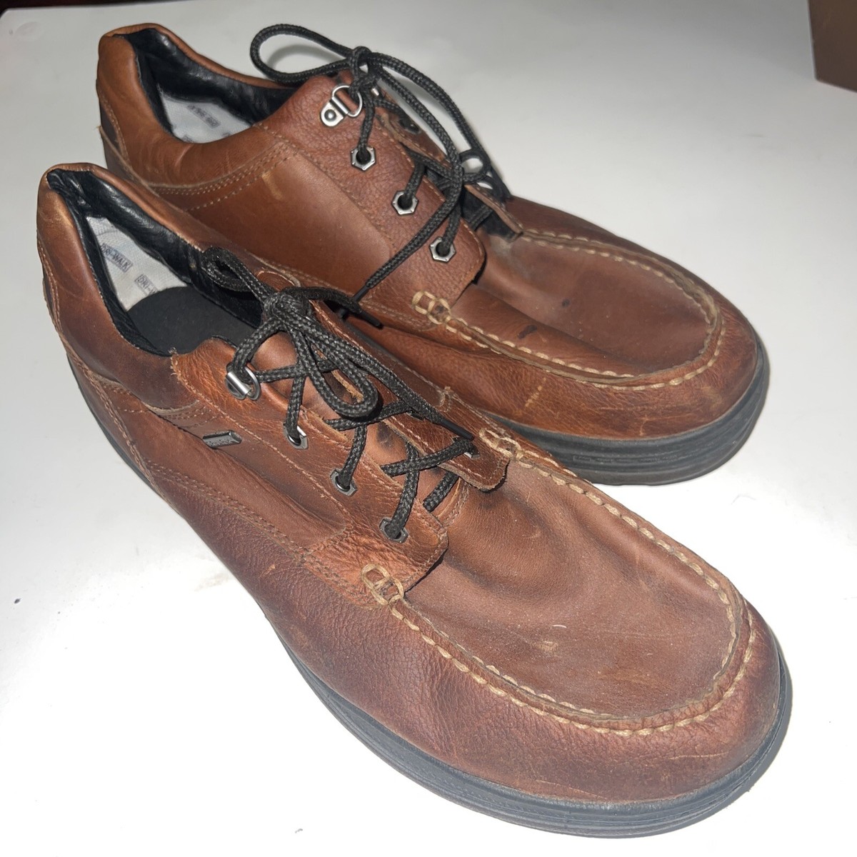 Abeo Rayburn Slip Resistant Shoes Men\'s Sz 12 Brown Leather Casual Oxfords Laces Abeo Men main image 4