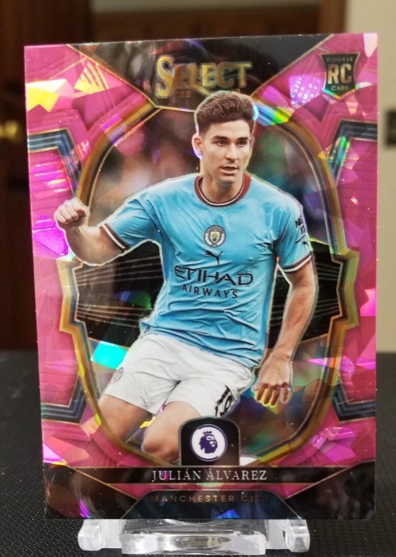 2022-23 Panini Select EPL Julian Alvarez RC Terrace Pink Ice SP Manchester City