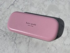Kate Spade Pink Green Eyeglasses /Sunglasses Hard Clamshell Case