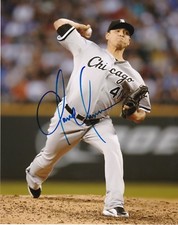 JAVY GUERRA  CHICAGO WHITE SOX   ACTION SIGNED 8x10