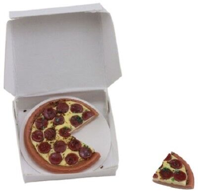 Take Away Pizza dans boîte en 12th échelle Maison de poupées miniature
