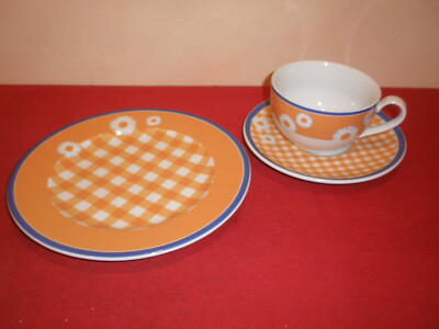 Rosenthal Pleasures Saint Tropez 1 Tasse 1 Unterteller 1 Kuchenteller  4 x da