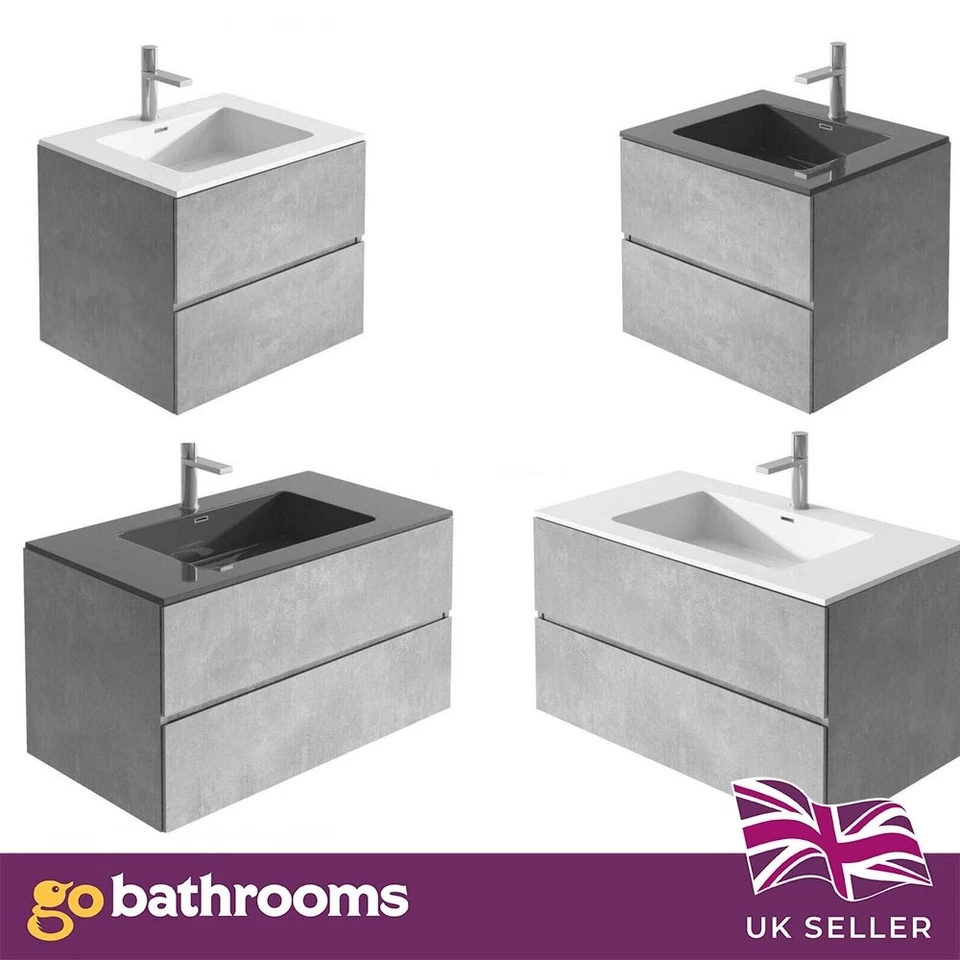 Urban Bathroom Furniture Vanity Unit Storage Bathroom Cabinet WC Unit Sink