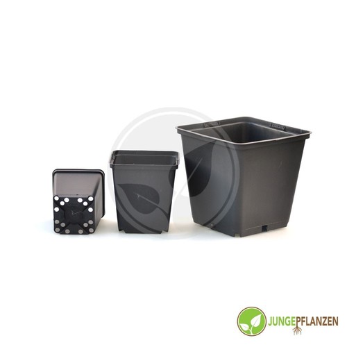 25 Stück 7x7x8 cm Pflanztöpfe Anzuchttöpfe Vierkanttöpfe Saattöpfe Blumentöpfe