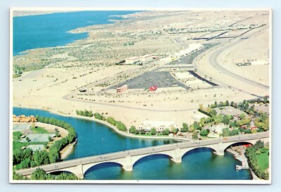 London Bridge Aerial View Lake Havasu City AZ Postcard