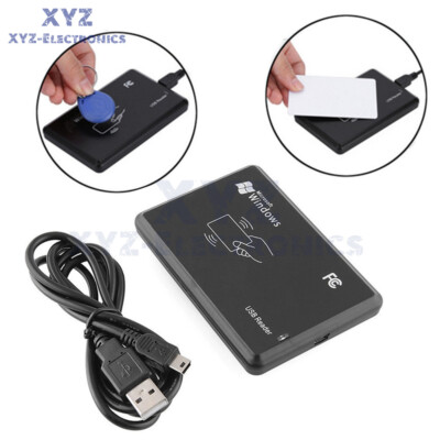13.56MHZ/125Khz USB RFID Smart IC/ID Card Key Tag Reader NFC Read Write EM4100